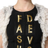 Dolce & Gabbana Black Fashion Devotion Embellish Mini Dress