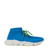 Balenciaga Blue Cotton Athletic Sneakers