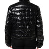 Dolce & Gabbana Black Logo Plaque Full Zip Puffer Jacket