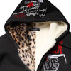 Dolce & Gabbana Black Embroidered Full Zip Hooded Jacket