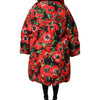 Dolce & Gabbana Multicolor Floral Full Zip Padded Jacket