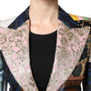 Dolce & Gabbana Multicolor Floral Patchwork Jacquard Jacket