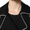 Dolce & Gabbana Black Wool Double Breasted Blazer Jacket