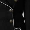 Dolce & Gabbana Black Wool Double Breasted Blazer Jacket