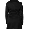 Dolce & Gabbana Black Wool Sartoria Italiano Blazer Jacket