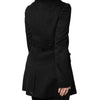 Dolce & Gabbana Black Wool Sartoria Italiano Blazer Jacket