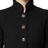 Dolce & Gabbana Black Wool Single Breasted Trench Coat Jacket