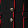 Dolce & Gabbana Black Wool Single Breasted Trench Coat Jacket