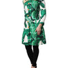 Dolce & Gabbana Multicolor Leaf Print Embellished Trenchcoat Jacket