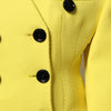 Dolce & Gabbana Yellow Double Breasted Trench Coat Jacket