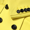 Dolce & Gabbana Yellow Double Breasted Trench Coat Jacket