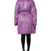 Dolce & Gabbana Purple Button Embellished Trench Coat Jacket