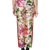 Dolce & Gabbana Multicolor Floral High Waist Straight Pants