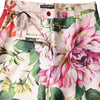 Dolce & Gabbana Multicolor Floral High Waist Straight Pants