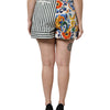 Dolce & Gabbana Multicolor Majolica Print High Waist Shorts