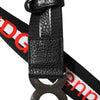 Dolce & Gabbana Black Cotton Logo Print DG Buckle Belt