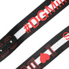Dolce & Gabbana Black Cotton Logo Print DG Buckle Belt