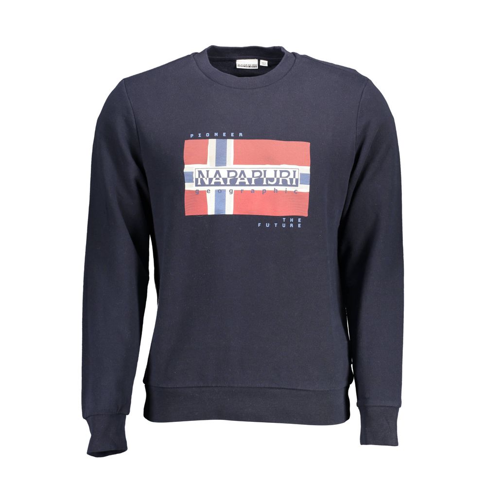 Napapijri blaues Baumwoll-Sweatshirt