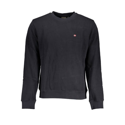 Napapijri Black Cotton Men Sweatshirt