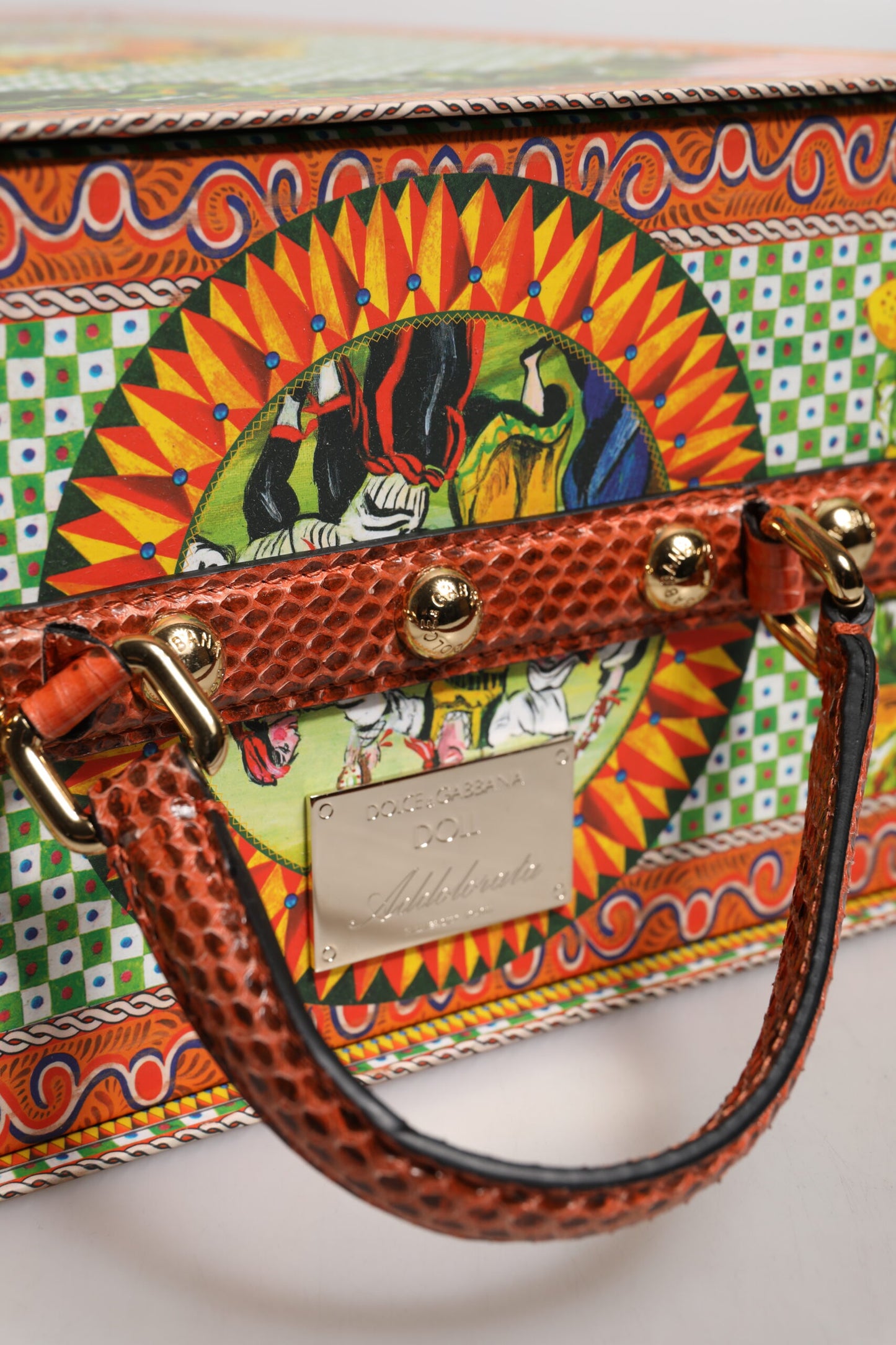 Dolce & Gabbana Black Dress Ceramic Porcelain Fashion Leather Sicily Dolls