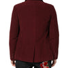 GF Ferre Maroon Corduroy Regular Fit Men Coat Blazer Jacket