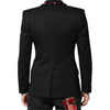 Dolce & Gabbana Black SICILIA CrystalEmbellished Coat Blazer