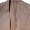 Dolce & Gabbana Beige TAORMINA Single Breasted Coat Blazer