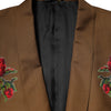 Dolce & Gabbana Brown MARTINI Single Breasted Coat Blazer