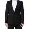 Dolce & Gabbana Black GOLD Single Breasted Suit Coat Blazer
