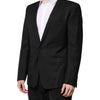 Dolce & Gabbana Black GOLD Single Breasted Suit Coat Blazer