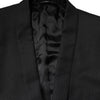 Dolce & Gabbana Black GOLD Single Breasted Suit Coat Blazer