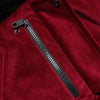 Dolce & Gabbana Red Black Cotton Logo FullZip Bomber Jacket