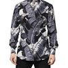 Dolce &amp; Gabbana Mehrfarbiges GOLD-Baumwollhemd mit Bananenblatt-Print
