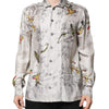 Dolce & Gabbana Multicolor Silk Printed Button Down Shirt