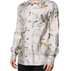 Dolce & Gabbana Multicolor Silk Printed Button Down Shirt