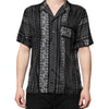 Dolce & Gabbana Black Silk Floral Print Short Sleeves Shirt