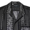 Dolce & Gabbana Black Silk Floral Print Short Sleeves Shirt