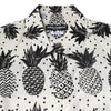 Dolce & Gabbana White Pineapple Print Long Sleeve GOLD Shirt