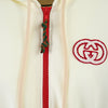 Gucci Cream Polyester Hooded Logo Sweatsuit