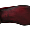 Dolce & Gabbana Bordeaux Velvet Loafers Gun Horseshoe Shoes