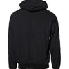 Dolce & Gabbana Black Cotton Logo Hooded Sweatshirt Sweater