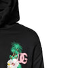 Dolce & Gabbana Black Embroidery Hooded Sweatshirt Sweater