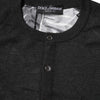 Dolce & Gabbana Black Printed Knitted Men Pullover Sweater