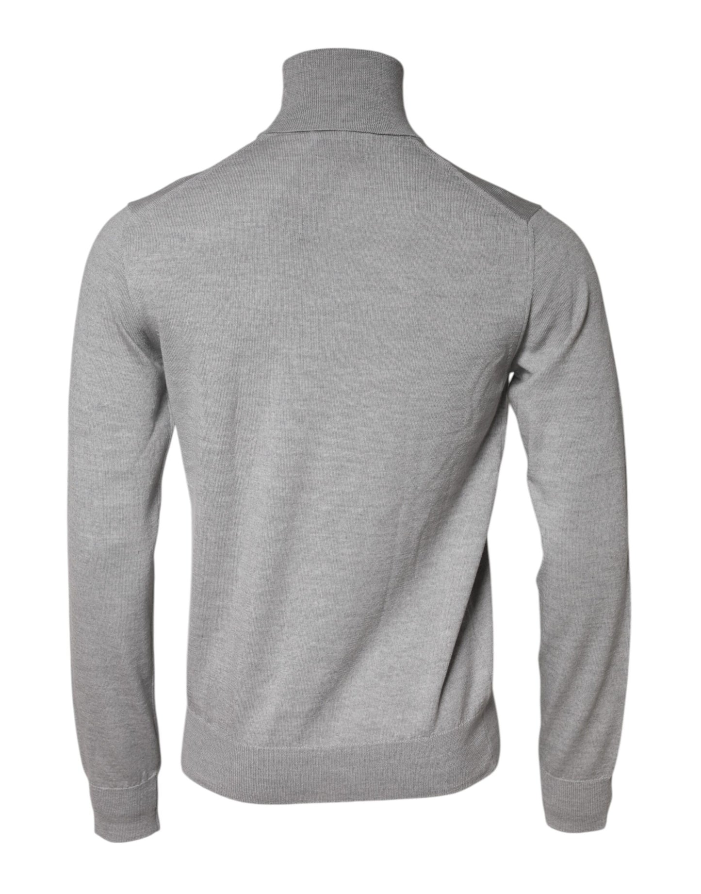Dolce & Gabbana Gray Wool Knitted Men Pullover Sweater