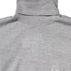 Dolce & Gabbana Gray Wool Knitted Men Pullover Sweater