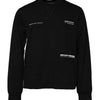 Dolce & Gabbana Black Cotton Logo Knitted Pullover Sweater
