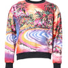 Dolce & Gabbana Multicolor Print Crew Neck Pullover Sweater