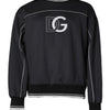 Dolce & Gabbana Black Logo Polyester Crew Neck Men Pullover Sweater