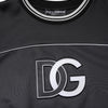 Dolce & Gabbana Black Logo Polyester Crew Neck Men Pullover Sweater