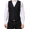 Dolce & Gabbana Black Wool Waistcoat Dress Formal Vest